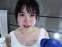 BX73 Sultry Asian Minx Rides Thick Cock Hard With Curvy Booty Satisfaction