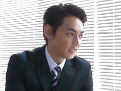 GRCH-232 A Reliable Man ~ Uehara Chiaki ~ Naughty Student Gets Plowed Vigorously by Twin Dicks Together