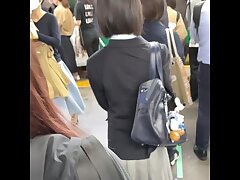 chikan63 Passionate Glasses-Wearing Teen's Wet Fantasy Comes True!