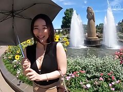 KBI-089 Asian Beauty Upskirt Tease Turns Into Hot Tit Play and Sex