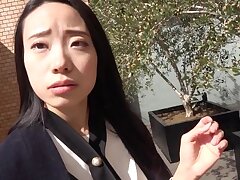 KNMB-014 Sizzling Hot Asian Cutie Takes It Deep Inside Her Tight Pussy