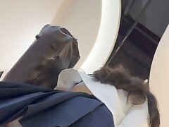 KFC_Super_Perky_Butt_Gray_Bear_Pantyhose Asian Teen Shows Off Her Big Tits and Pussy for a Hot Creampie