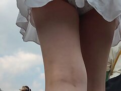 CSCD_The_pure_beauty_in_a_white_dress Bold Solo Performance Featuring a Fully Erect Man