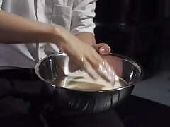 RBK-050 Sizzling Asian Beauty with Pigtails Shower Solo Blowjob